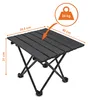 Camping Klapptisch schwarz mit Tragetasche - 40 x 35 cm - Produktbild-Vorschau 2