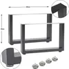 2x Tischgestell X-Form, 70 x 60 cm (Höhe x Breite), raw Produktbild-Vorschau 12