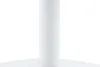The base and lower part of a white cylindrical stand, likely for a table or umbrella. Voir les images du produit