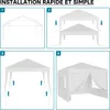 Pawilon Wiltec 3 x 3 m w kolorze białym z ochroną UV 50+, Podgląd zdjęcia produktu 9