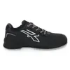 A side view of a black and gray safety shoe. Produktbild-Vorschau