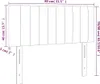 vidaXL LED Kopfteil Schwarz 80x5x78/88 cm Stoff Produktbild-Vorschau 6
