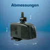 Wasserpumpe 12 V – 1000 L/H | 17 Watt | 7m Kabel | 170 cm Produktbild-Vorschau 5