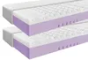 Two mattresses are stacked on top of each other, showing a cross-section of their layers. Produktbild-Vorschau