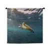 MuchoWow® Wandteppich Wandbehang Schildkröte im klaren Produktbild-Vorschau 1