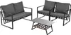 Flieks Gartenmöbel Set 4-tlg, Balkonmöbel Set für 4 Produktbild-Vorschau 5