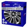 Radkappen Schwarz/Silber Carbon Radzierblenden Radblenden Produktbild-Vorschau 3