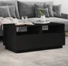 Tavolino con luci LED nero 90x49x40 cm Anteprima dell’immagine prodotto 8