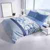 Renforce Bettwäsche Set 3tlg 200x200 cm und 80x80 cm Blau Produktbild-Vorschau 4