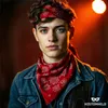 Bandana Halstuch rot – Kopftuch Schal Stirnband – Gangster Produktbild-Vorschau 6