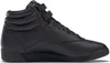 A black high-top sneaker is shown against a white background. Produktbild-Vorschau