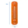 Gartenthermometer 19cm Metall Retro in Orange Außen Garten Produktbild-Vorschau 2