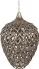 Clayre & Eef Hängelampe Ø 39x59 cm Goldfarbig Grau Eisen Produktbild-Vorschau 1