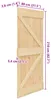 vidaXL Tür NARVIK Natur 80 x 210 cm Massivkiefer Produktbild-Vorschau 8