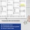2026 Blau A4 Wandkalender 3er Set – Elegante Organisation, Produktbild-Vorschau 5