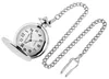 Excellanc Herren-Taschenuhr Metall Druckknopfverschluss Produktbild-Vorschau 2