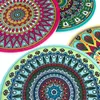 Oblique Unique 4 Filz Untersetzer Mandala  Ø 12cm Produktbild-Vorschau 3
