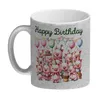 Schweine Party Glitzer-Kaffeebecher mit Spruch Happy Produktbild-Vorschau 2