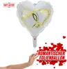 Folienballon Gold Herzen weiß-gold Ø 45 cm Produktbild-Vorschau 4
