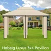 Pavillon WASSERDICHTER Pavillon Pavillon 3x4m Seitenwände Produktbild-Vorschau 8