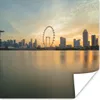 MuchoWow® Poster Skyline von Singapur 50x50 cm - Produktbild-Vorschau 1