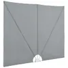 vidaXL Faltbarer Terrassen-Seitenfächer Grau 240 × 160 cm Produktbild-Vorschau 5