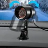 A car heater is mounted on a car dashboard with a snowy landscape in the background. Náhled obrázku produktu