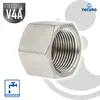 tecuro Kappe mit Mehrkant Edelstahl V4A (AISI 316), IG 3/8 Produktbild-Vorschau 2