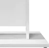 A close-up view of the base of a white table. Podgląd zdjęcia produktu