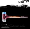 Halder SIMPLEX 3013.050 Soft-face hammer Ergonomic handle, Voir les images du produit 26