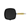 vidaXL Grillpfanne mit Holzgriff Gusseisen 20 x 20 cm Produktbild-Vorschau 8