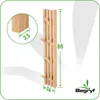 BEGRYF nástenný vešiak z bambusu na uteráky 80 cm háčik na Náhľad obrázku produktu 3