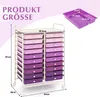 Vozík COSTWAY s 20 stohovatelnými zásuvkami, kovovým rámem Náhled obrázku produktu 3