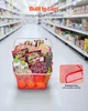 VEVOR nákupní košík, 12 ks, 22 l, stohovatelný kovový košík Náhled obrázku produktu 3