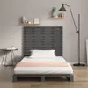 vidaXL Wand Kopfteil Grau 106x3x91,5 cm Massivholz Kiefer - Produktbild-Vorschau 3
