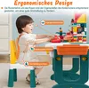 NAIZY Kindertisch mit Stühle Set 5-in-1 Kinder Tisch Stuhl Produktbild-Vorschau 2