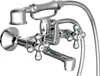 A chrome bathtub faucet with a handheld shower attachment. Náhled obrázku produktu