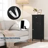 GOPLUS Badschrank, Midischrank Nachttischregal Metallgriff Produktbild-Vorschau 2