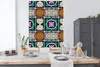 MuchoWow® Poster Muster - Ornament - Abstrakt - Blau - Rosa Produktbild-Vorschau 3