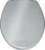 A top-down view of a closed toilet seat. Produktbild-Vorschau