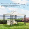 Náhradní střecha slunečníku s UV ochranou vodotěsná krémová Náhled obrázku produktu 4