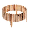 A circular wooden garden border made of small wooden stakes connected by wire, shown against a white background. Podgląd zdjęcia produktu