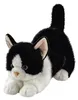 Aurora Borealis Domino Plüschkatze Schwarz Weiß 30 cm Produktbild-Vorschau 1