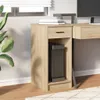 vidaXL Armadio per computer con cassetto in rovere Sonoma Anteprima dell’immagine prodotto 3