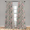 Abakuhaus, Fenstervorhänge, Stripes Kreise Minimal, Produktbild-Vorschau 1