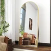 Koonmi Standspiegel mit gewölbtem Top, 165 x 58 cm Groß Produktbild-Vorschau 1