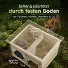 Moorland Igelhaus Winterfest Überwinterungs Holz, 32×26 cm Produktbild-Vorschau 4