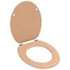 vidaXL Toilettensitze 2 Stk. mit Deckel MDF Bambus-Design - Produktbild-Vorschau 3