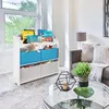 ONVAYA® Kinder Bücherregal Finn | Weiß / Blau | Kinderregal Produktbild-Vorschau 8
