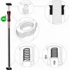 Diagrams illustrating the features and operation of a telescopic support pole. Anteprima dell’immagine prodotto